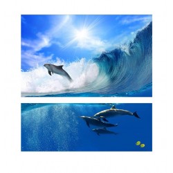 Дельфины - Модульная картины, Репродукции, Декоративные панно, Декор стен