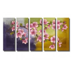 Цветущая вишня - Модульная картины, Репродукции, Декоративные панно, Декор стен