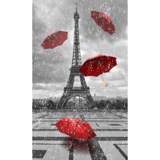 Фотообои - Красные зонты